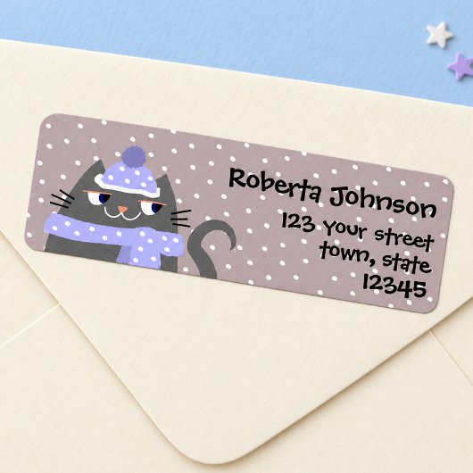 Winter Return Address Etiket