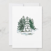 Winter Reverie bruiloft Kaart (Achterkant)