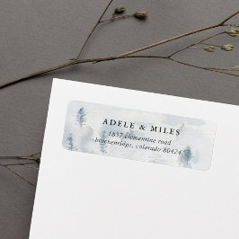 Winter Reverie Return Address Etiket