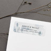 Winter Reverie Return Address Etiket