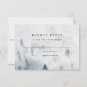 Winter Reverie RSVP-kaart RSVP Kaartje (Voorkant)