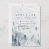Winter Reverie Wedding Kaart (Voorkant)