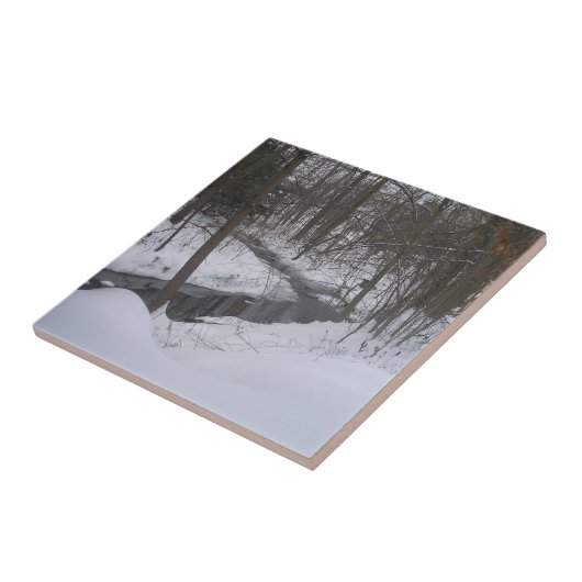 "Winter Ribbon" Tegeltje (Zijkant)