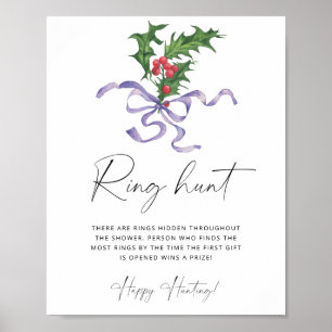 Winter ring jacht bruiloft game poster