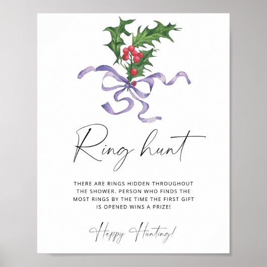 Winter ring jacht bruiloft game poster (Voorkant)