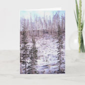 Winter Rise Greetings Kaart (Voorkant)