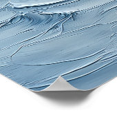 Winter River Bend - Abstracte mistige bosscene Poster (Hoek)