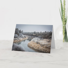 Winter River Wenskaart II (leeg) Kaart