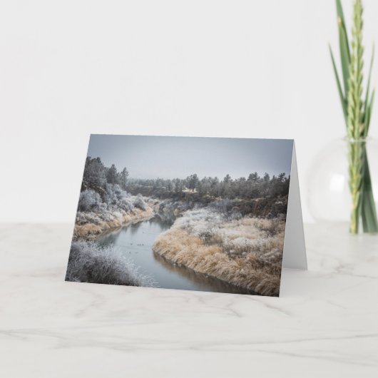 Winter River Wenskaart II (leeg) Kaart (Voorkant)