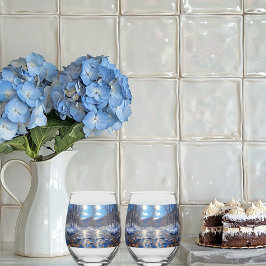 Winter Rivier Helder Zon Drinkset Wijnglas Zonder Voet