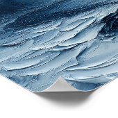 Winter Rivierbocht – Abstracte Nevelige Bos Scene Poster (Hoek)