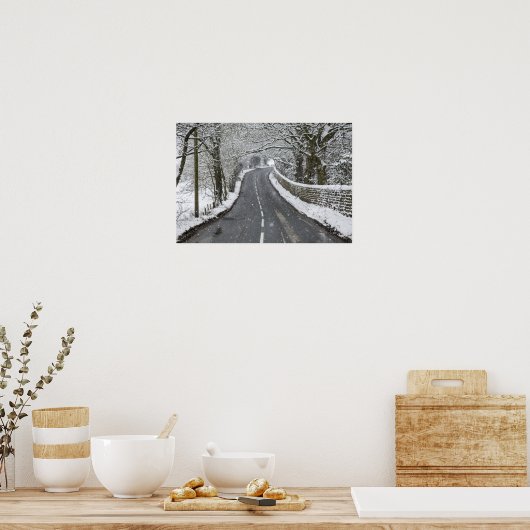 Winter Road Poster (Keuken)