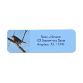 Winter Robin Animal Address Label (Voorkant)