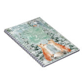 winter robin fox nieuw jaar vakantieboekje notitieboek (Rechterzijde)