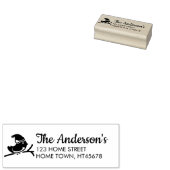 Winter Robin Naam Retouradres Rubberstempel (Gestempeld)