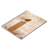 Winter Robin Redbormam Notitieboek (Linkerzijde)