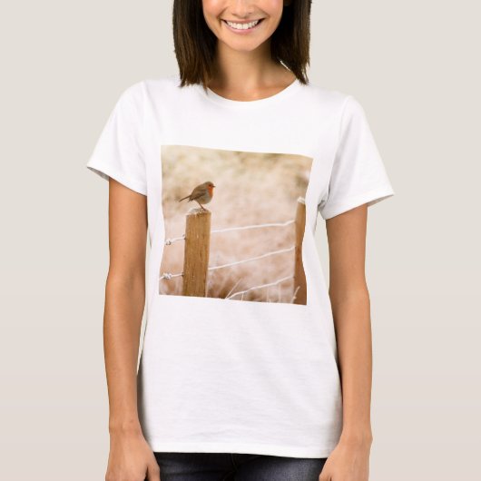 Winter Robin Redbormam T-shirt (Voorkant)
