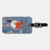 Winter Robin Schilderen Bagagelabel (Voorkant horizontaal)