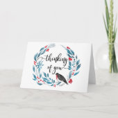 Winter Robin Sympathy Card condoleanceverlies Kaart (Voorkant)