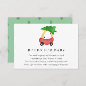 Winter Rode Auto Boeken voor Baby insert kaart (Voorkant / Achterkant)