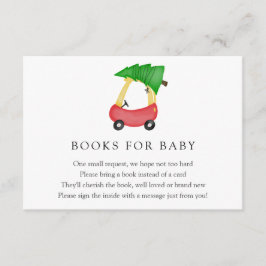 Winter Rode Auto Boeken voor Baby insert kaart