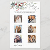 Winter rode bessen groen waar ze waren spel flyer (Voorkant)