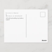 Winter Rode Bessen Huwelijk Dennenkegels Briefkaart (Achterkant)