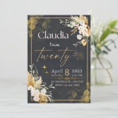 Winter rode bessen Kerstmis bruiloft Kaart (Staand voorkant)