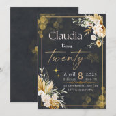 Winter rode bessen Kerstmis bruiloft Kaart (Voorkant / Achterkant)