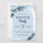 Winter Rode bessen Kerstmis bruiloft uitnodigingen (Voorkant)