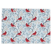 Winter Rode Kardinaal Vogel Groot Cadeauzakje (Achterkant)