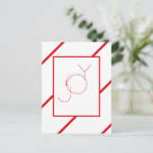 Winter Rode krans Kerstvreugde Nieuwjaar vakantie Briefkaart (Staand voorkant)