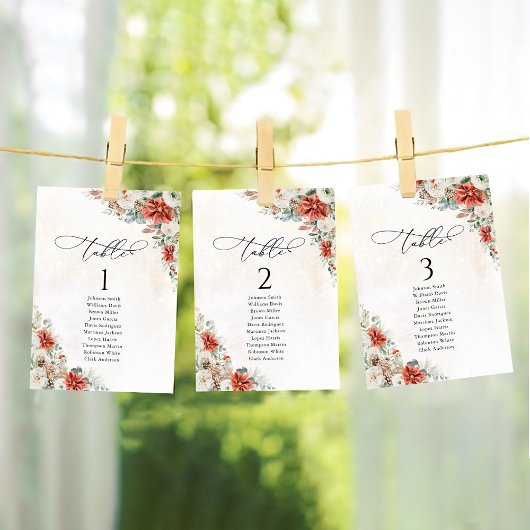 Winter Rode Pinecone Tafel Zitting Grafiek Kaart