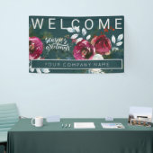 Winter Rode Rozen Kerstmis Corporate Party Welkom Spandoek (Beurs)