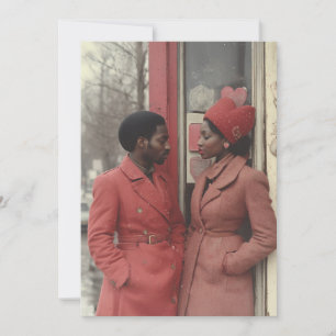 Winter Romance: het intieme moment van een zwart p Kaart