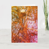 Winter Roodborstjes Natuur Kunst Persoonlijke Verj Kaart (Voorkant)