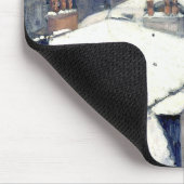 Winter Rooftops Paris Mousepad Muismat (Hoek)