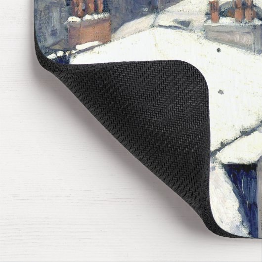 Winter Rooftops Paris Mousepad Muismat (Hoek)