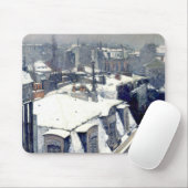 Winter Rooftops Paris Mousepad Muismat (Met muis)