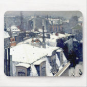 Winter Rooftops Paris Mousepad Muismat (Voorkant)