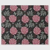 Winter Roos Bloem Cadeaupapier (Vlak)