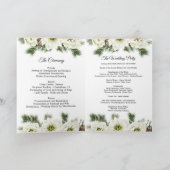 Winter Roos Dennen Hulst Kerst Huwelijksprogramma Programma (Binnen)