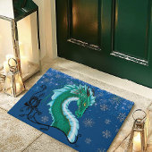 Winter Roos Dragon Deurmat