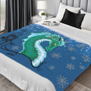 Winter Roos Dragon Fleece Deken