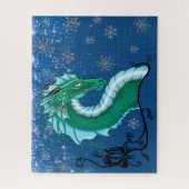 Winter Roos Dragon Legpuzzel (Verticaal)