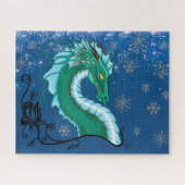 Winter Roos Dragon Legpuzzel (Horizontaal)