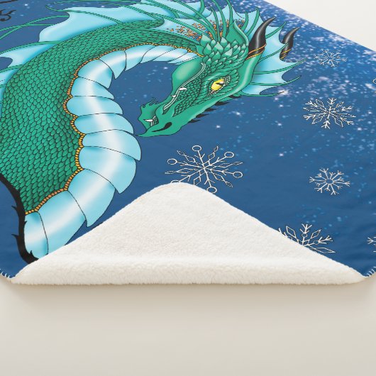 Winter Roos Dragon Sherpa Deken (3/4)