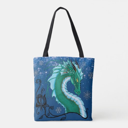Winter Roos Dragon Tote Bag (Achterkant)