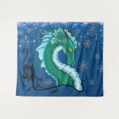 Winter Roos Dragon Wandkleed (Voorkant (horizontaal))