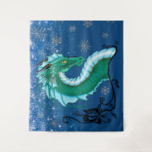Winter Roos Dragon Wandkleed (Voorkant)